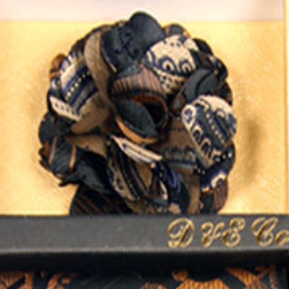6 Piece Black Copper Necktie & Bow Tie Set - Picture 3 of 6
